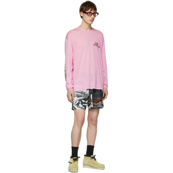 Adaptation Multicolor Print Track Shorts