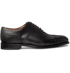Tricker's - Stockton Leather Brogue Oxford Shoes - Black