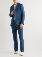 MP Massimo Piombo - Andy Unstructured Linen Suit Jacket - Blue