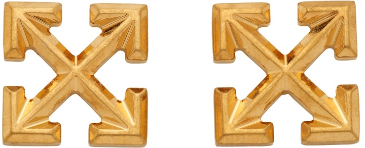 Photo: Off-White Gold Mini Arrow Earrings