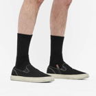 Acne Studios Men's Ballow Tumbled Slip On Sneakers in Black/Off White
