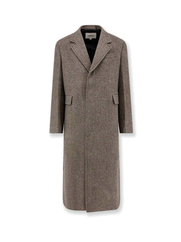 Tonywack Black Single-Breasted Suede Coat Tonywack