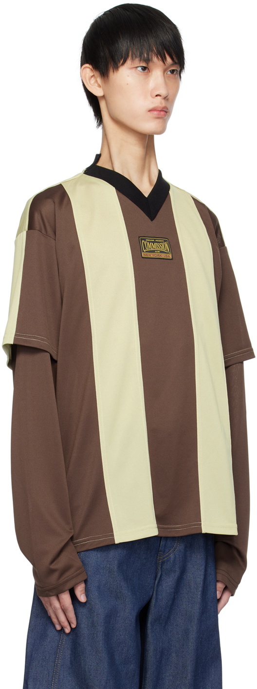 Commission Brown Soccer Long Sleeve T-Shirt