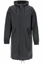 RAINS unisex fishtail rain parka Black