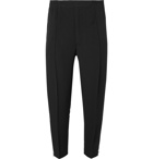 Alexander McQueen - Tapered Striped Crepe Trousers - Men - Black