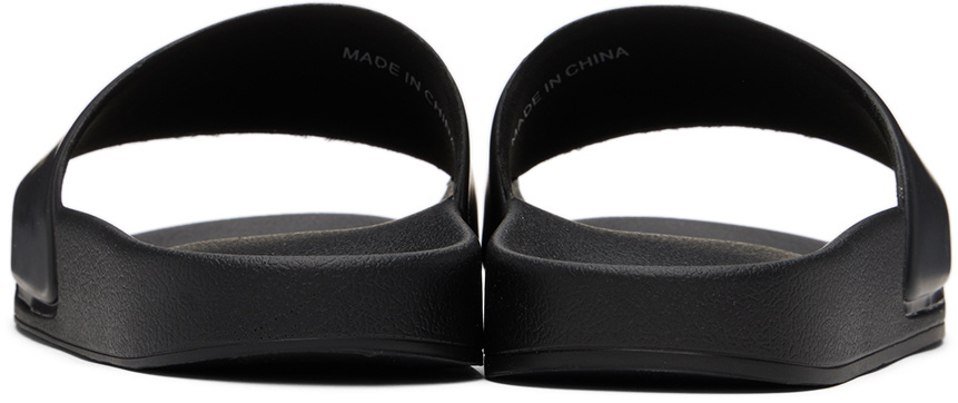 Balmain Kids Black Printed Slides