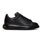 Alexander McQueen SSENSE Exclusive Black Iridescent Clear Sole Oversized Sneakers