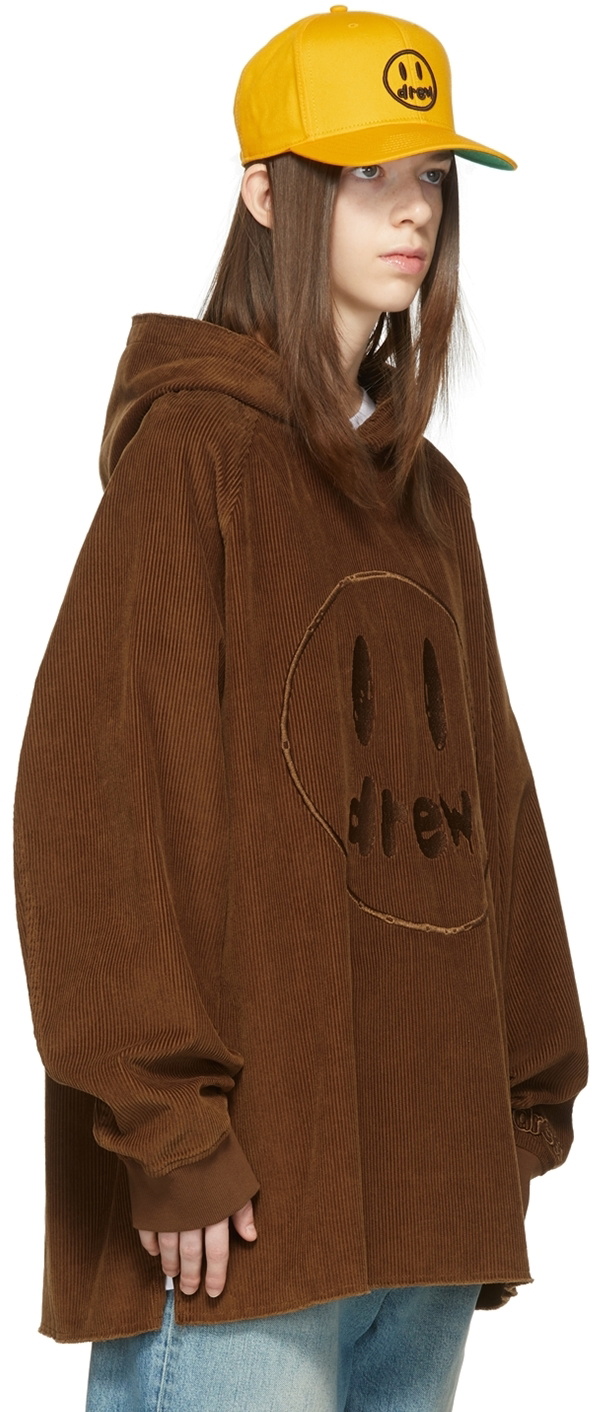 drew house SSENSE Exclusive Brown Painted Mascot Hoodie