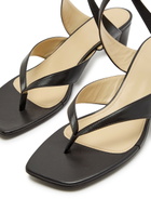 Lemaire Tong 50 Leather Thong Sandals Dark Brown