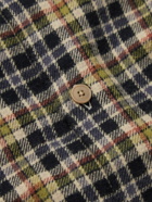 Folk - Checked Cotton-Blend Shirt - Gray