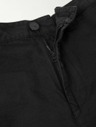 Stone Island - Straight-Leg Logo-Appliquéd Cotton-Ripstop Cargo Trousers - Black