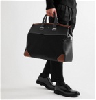 Dunhill - Shell and Leather Holdall - Black