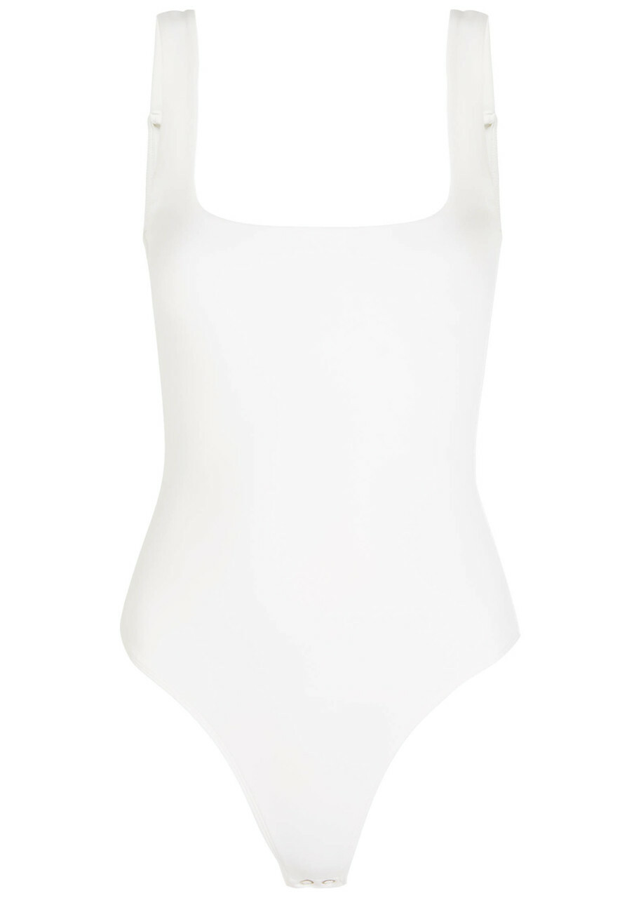 Good American Scuba Modern Tank Stretch-jersey Bodysuit White