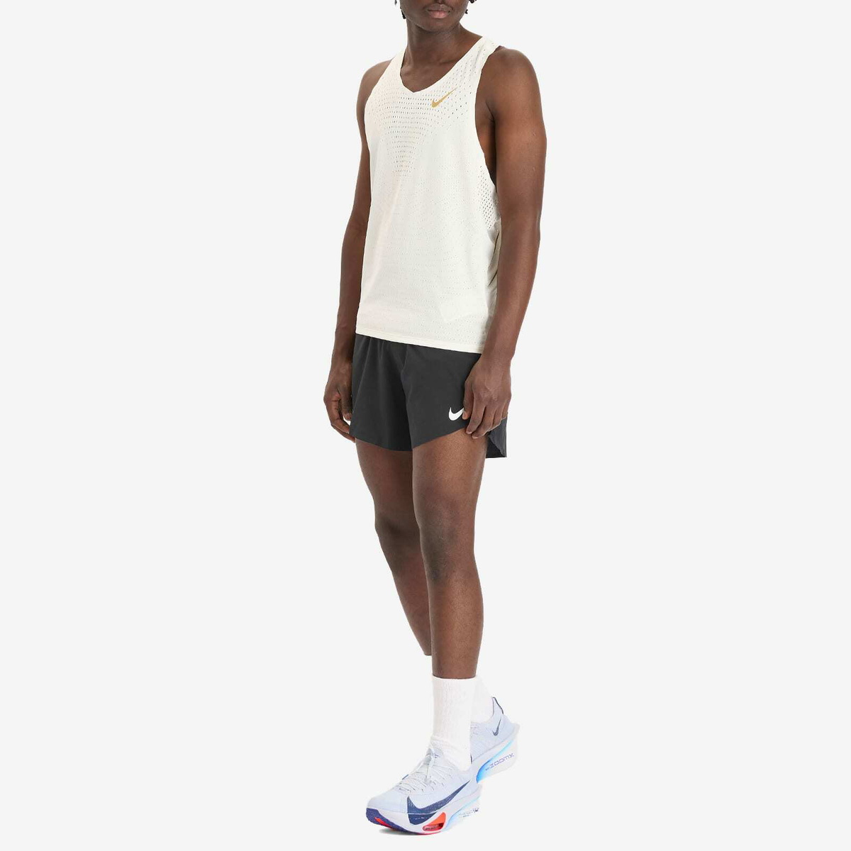 Nike Running Men's Aeroswift x Jakob Vest in Sail/Gold