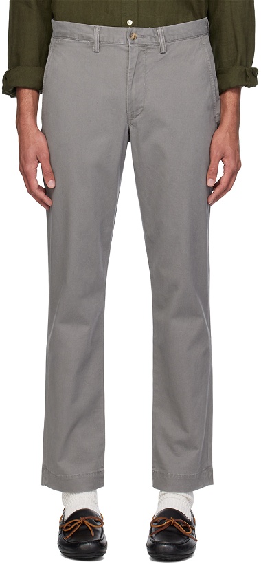 Photo: Polo Ralph Lauren Gray Straight Fit Trousers