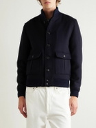 Valstar - Virgin Wool Bomber Jacket - Blue