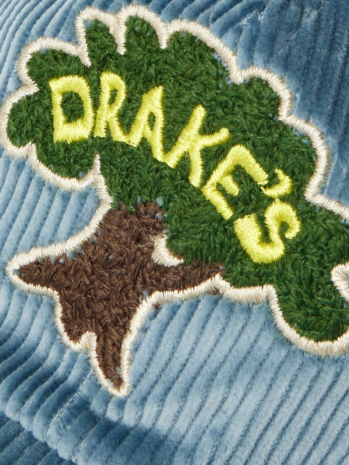 Drake's - Logo-Embroidered Cotton-Corduroy Baseball Cap