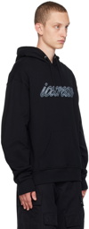 ICECREAM Black Chrome Script Hoodie