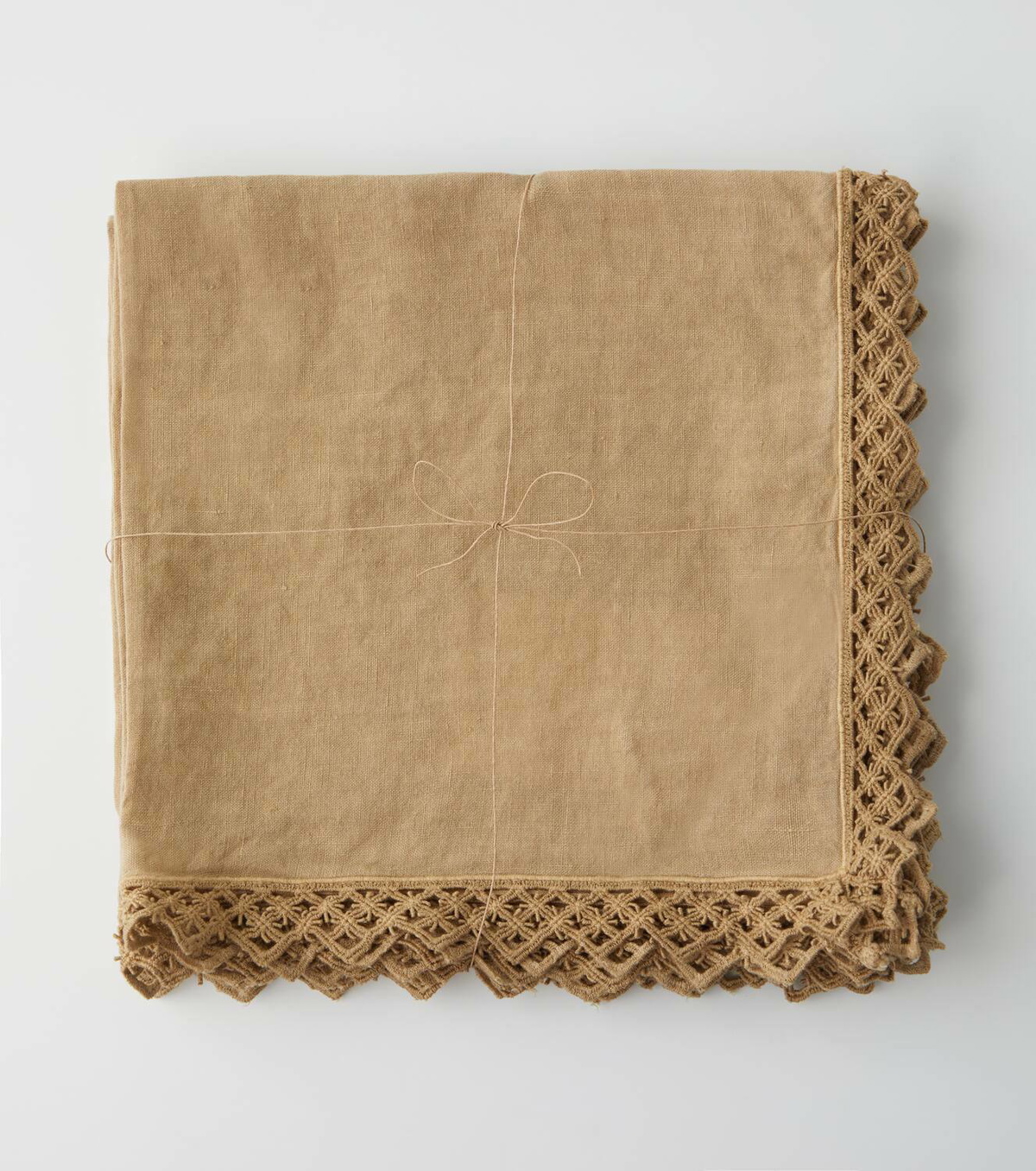 Once Milano Set of 4 macramé linen napkins