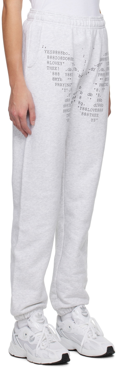 Praying Gray Butterfly Lounge Pants