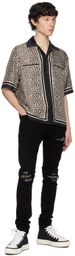 AMIRI Black Leopard MX1 Jeans