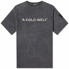 A-COLD-WALL* Men's Overdye Logo T-Shirt in Onyx