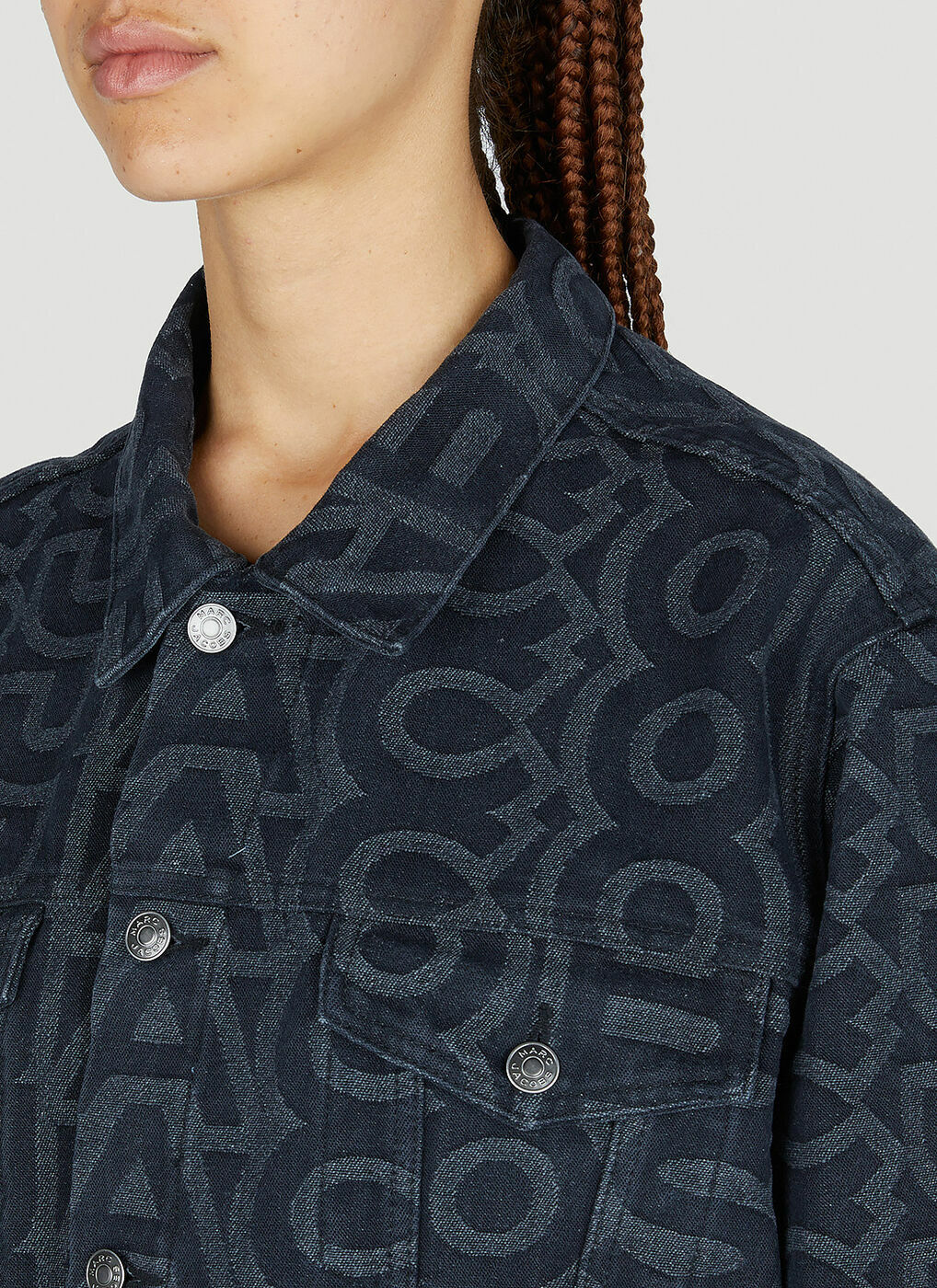 Marc Jacobs Black 'The Monogram' Denim Jacket