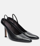 Calvin Klein Collection Suki leather slingback pumps