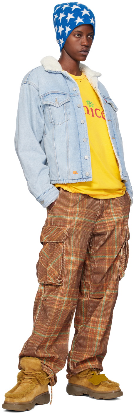 ERL Brown Check Trousers