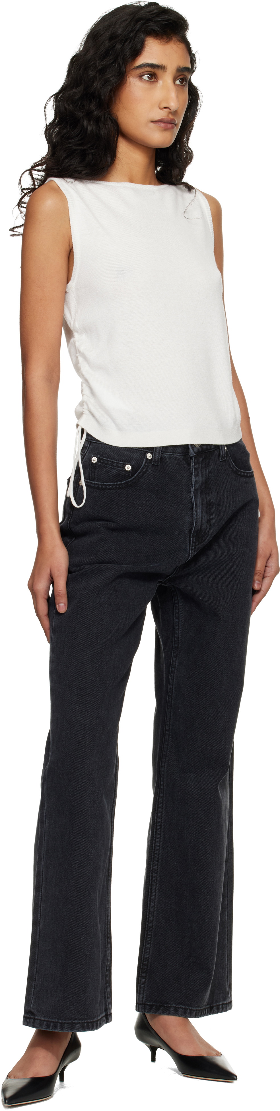 Dunst Black Relaxed Flared Jeans