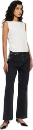 Dunst Black Relaxed Flared Jeans