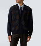 Rubinacci Argyle wool cardigan