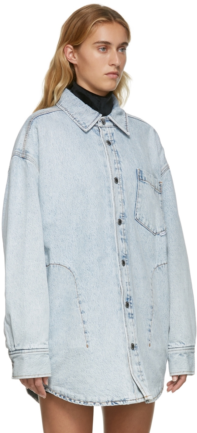 Alexander Wang Blue Denim Shirt Jacket Alexander Wang