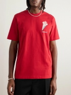 Casablanca - Logo-Print Organic Cotton-Jersey T-Shirt - Red
