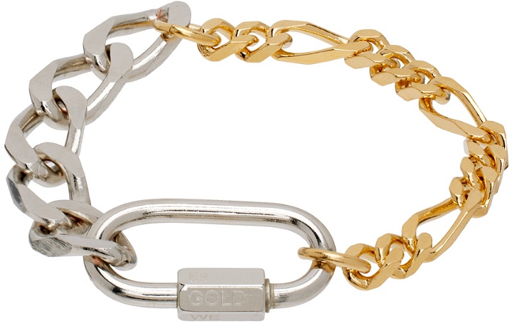 Photo: IN GOLD WE TRUST PARIS Silver & Gold Chain Bracelet