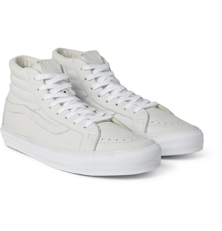 Photo: Vans - Vault&reg; OG Sk8-Hi LX Leather High-Top Sneakers - Men - Off-white