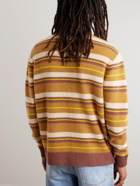 The Elder Statesman - Shadow Striped Cashmere Sweater - Brown