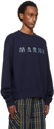 Marni Navy Oversized Sweatshirt