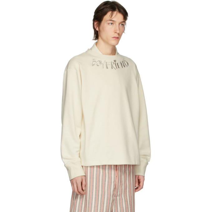Linder Off-White Boyfriend Sweatshirt