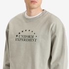 Uniform Experiment Men's Stencil Logo Sweatshirt in Light Gray