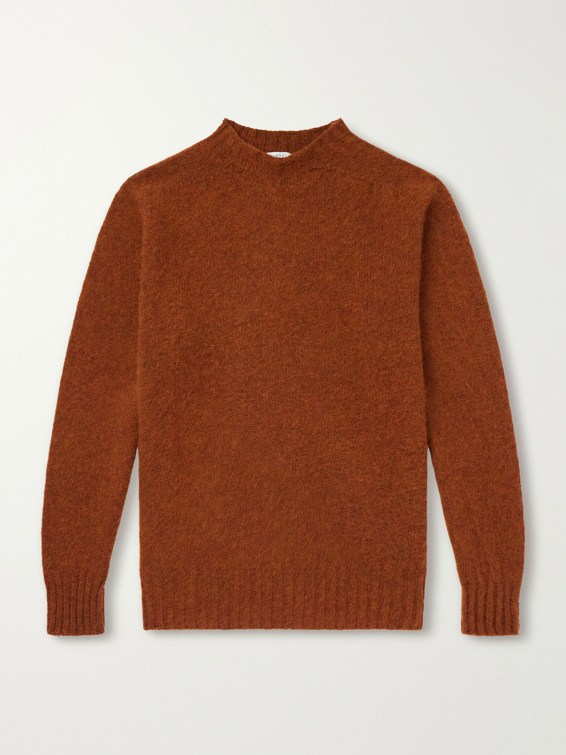 Sunspel - Brushed Shetland Wool Sweater - Brown