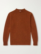 Sunspel - Brushed Shetland Wool Sweater - Brown