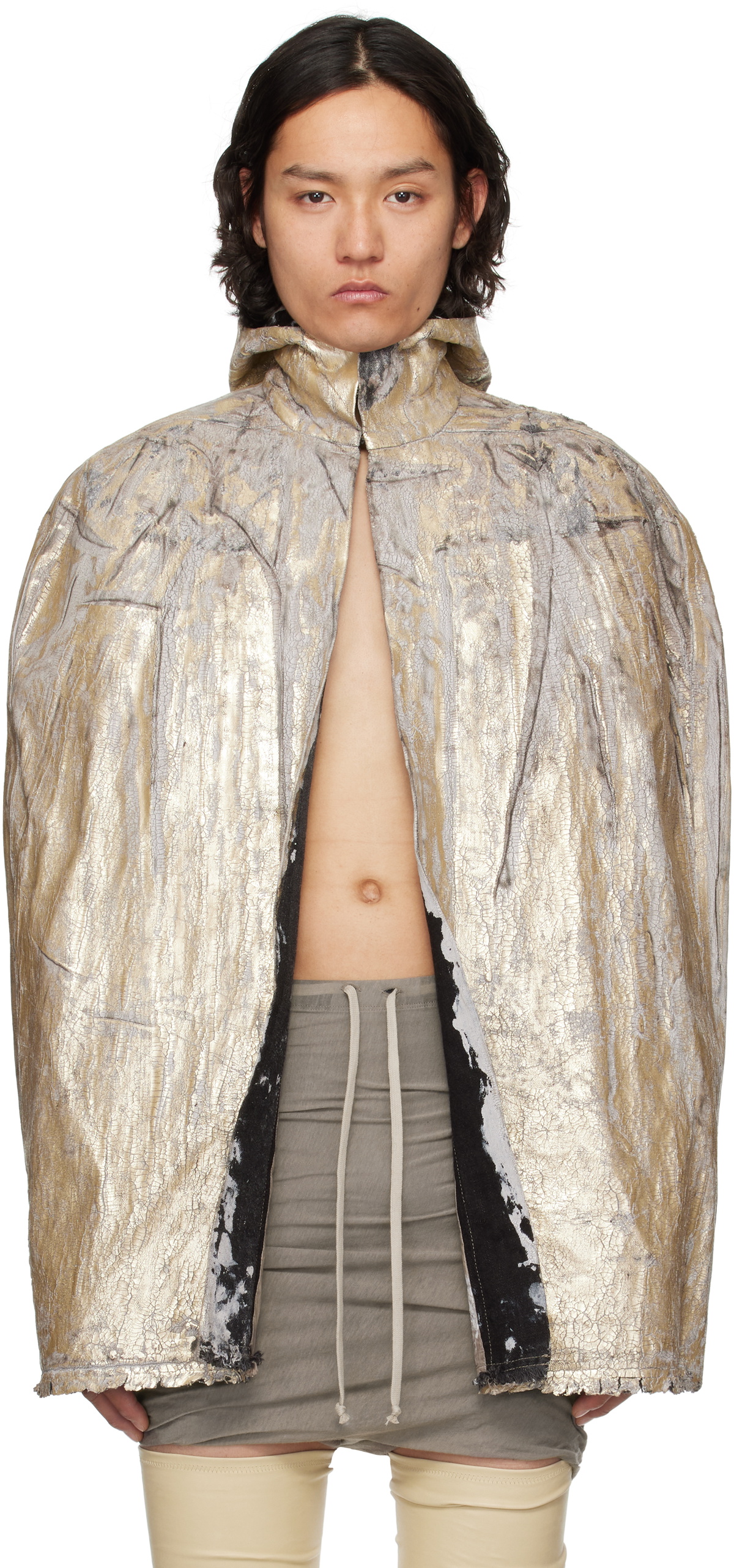 RICK OWENS Hollywood Alice デニムジャケット Rick Owens Black Hollywood Tour Alice Denim Jacket Rick Owens