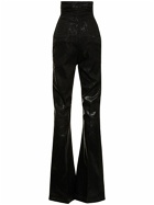 RICK OWENS Dirty Bolan Coated Cotton Flared Pants