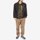 Taikan Men's High Pile Fleece Jacket in Brown/Yellow