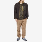 Taikan Men's High Pile Fleece Jacket in Brown/Yellow