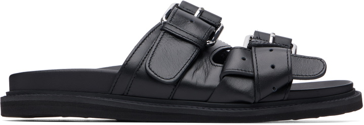 Photo: Moschino Black Calfskin Sandals