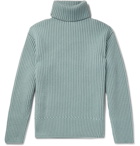 TOM FORD - Ribbed Cashmere Rollneck Sweater - Green