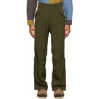 BEAMS PLUS Khaki Military Zip Trousers