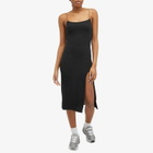 Joah Brown Women's Strappy Slit Midi Dress in Black